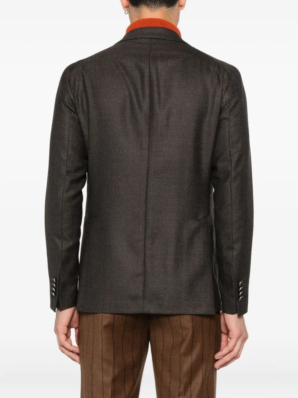 Tagliatore Blazer met enkele rij knopen Bruin