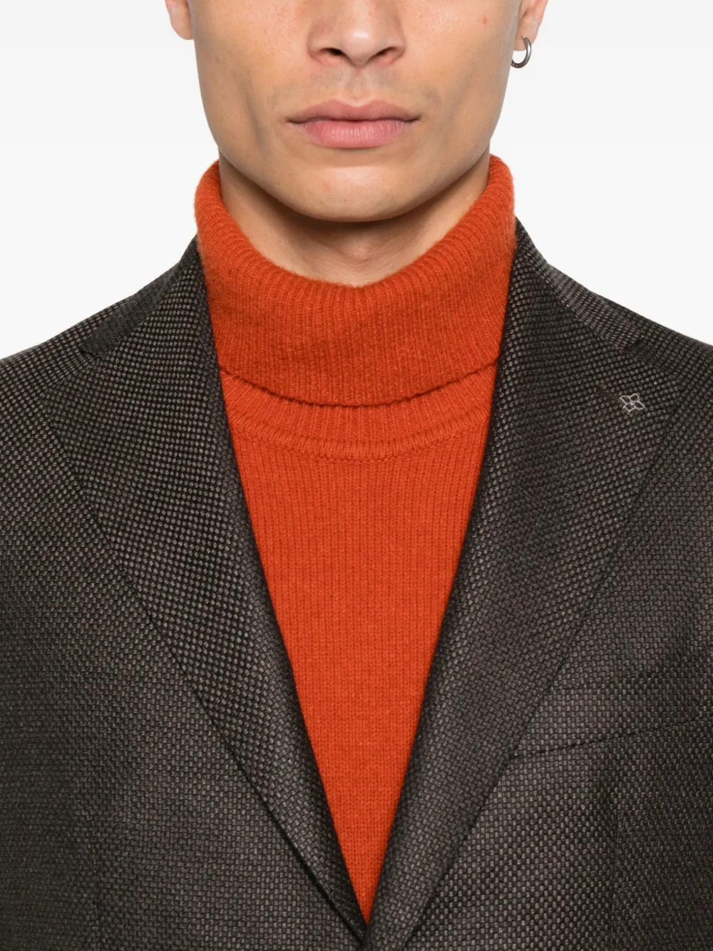 Tagliatore Blazer met enkele rij knopen Bruin