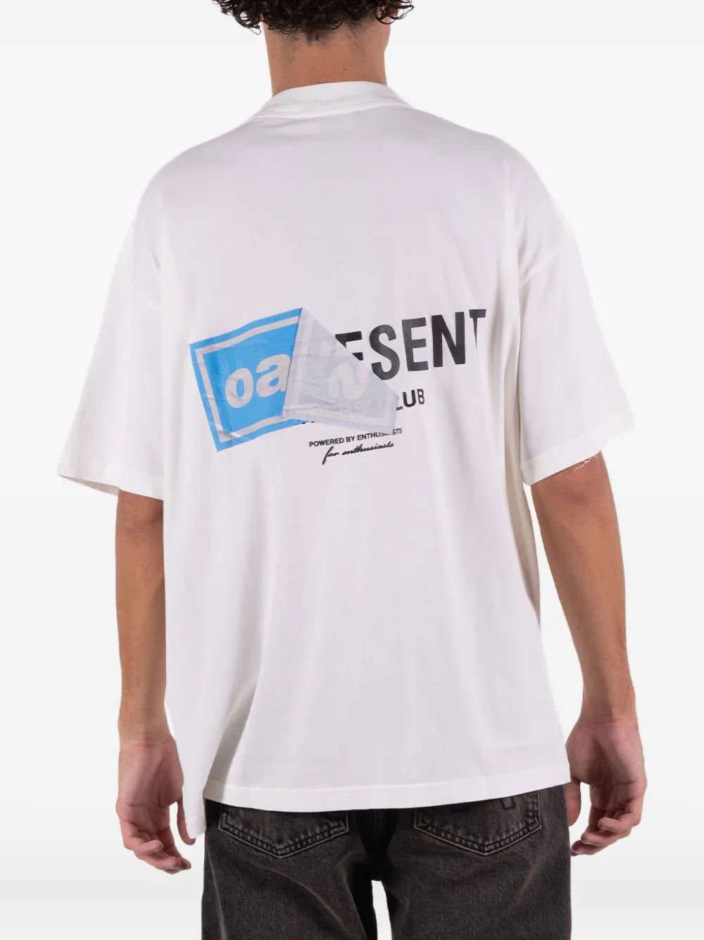 Represent x Oasis T-shirt met grafische print Wit