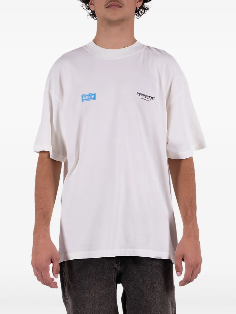 Represent x Oasis graphic T-shirt | White | Image 1