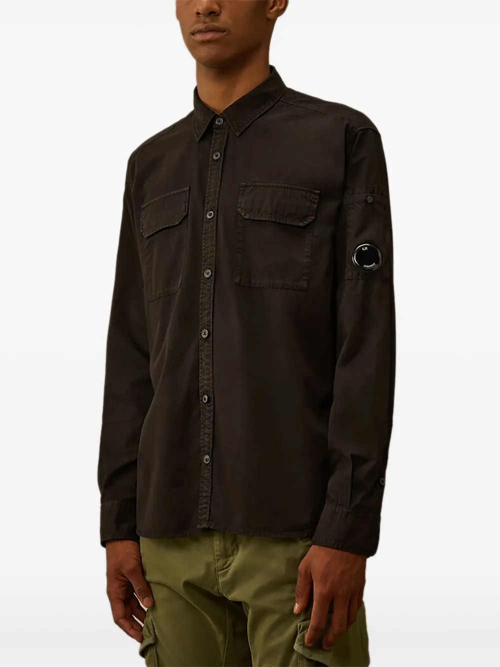 C.P. Company Pocket Detail shirt - Zwart