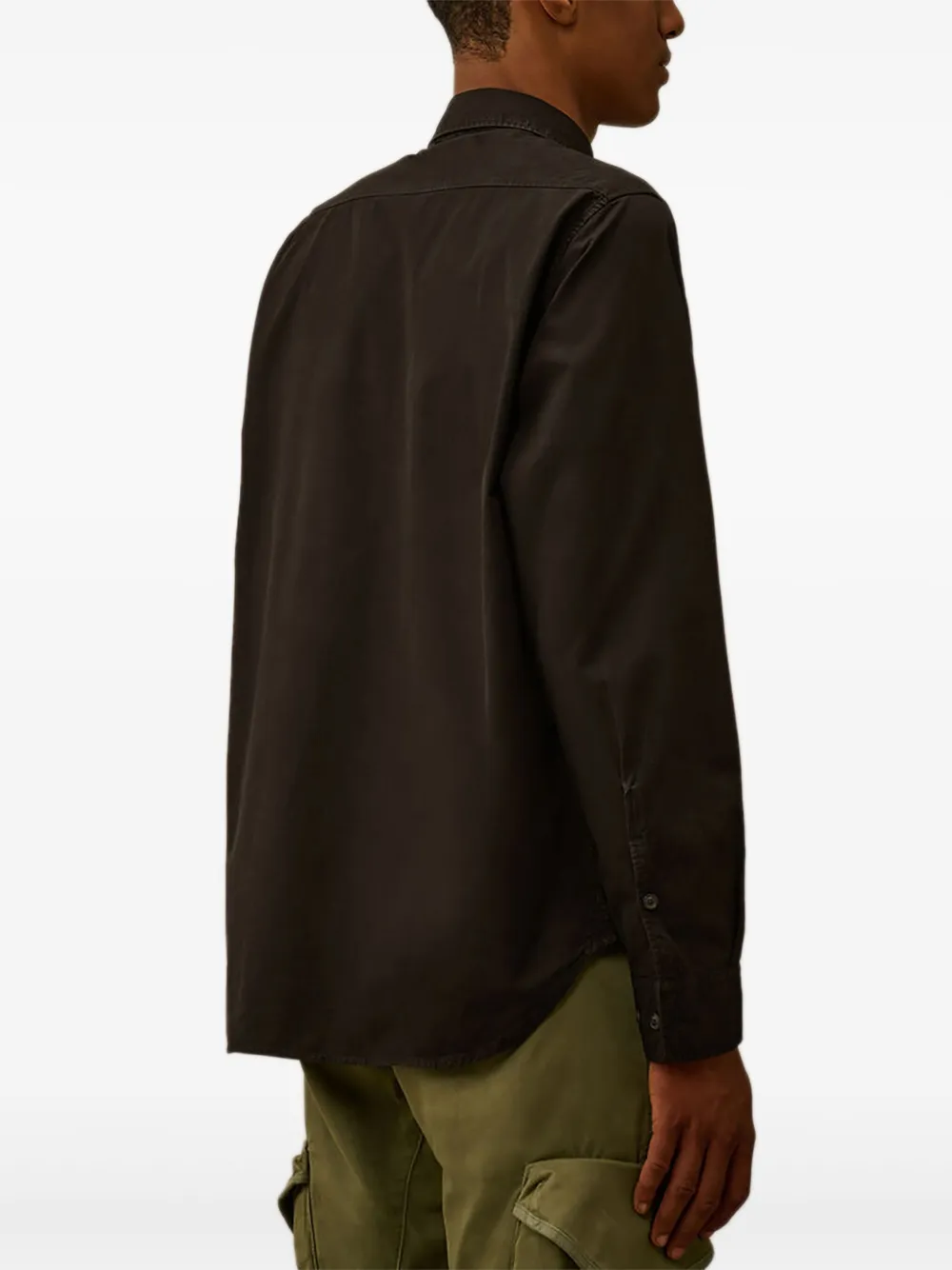 C.P. Company Poloshirt met logoprint Zwart