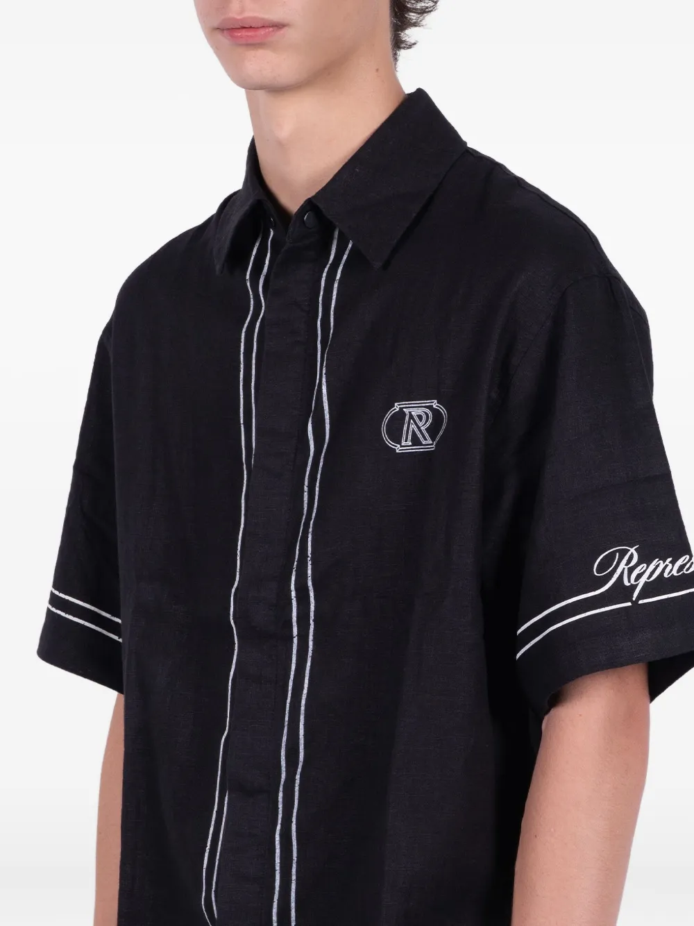 Represent Overhemd met logo Zwart