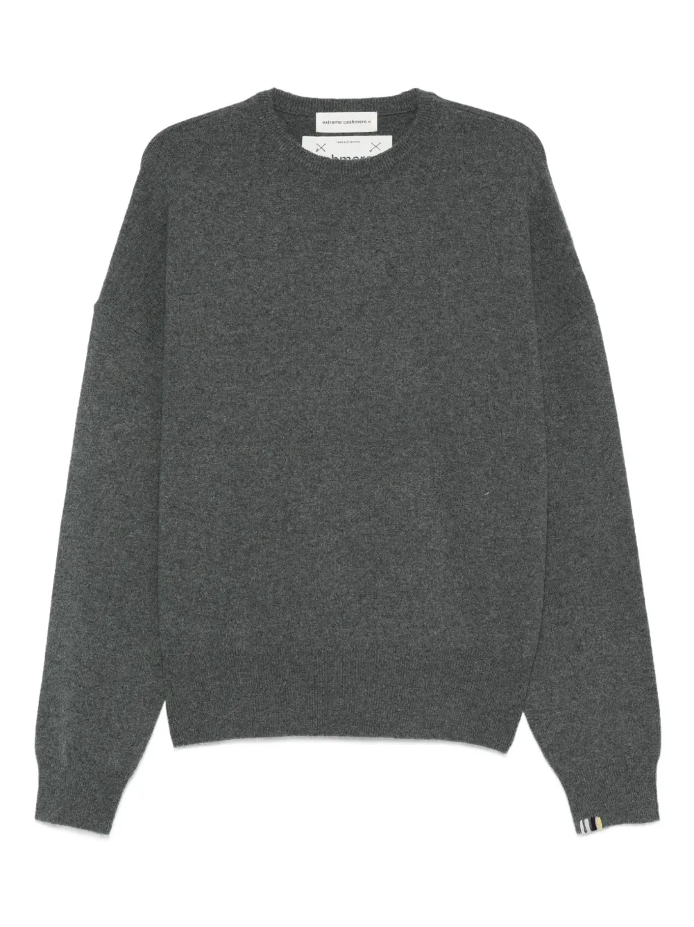 extreme cashmere crew-neck ribbed jumper | Grey | Image 1
