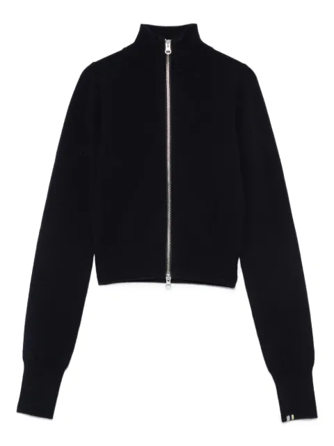 extreme cashmere zip-up cardigan