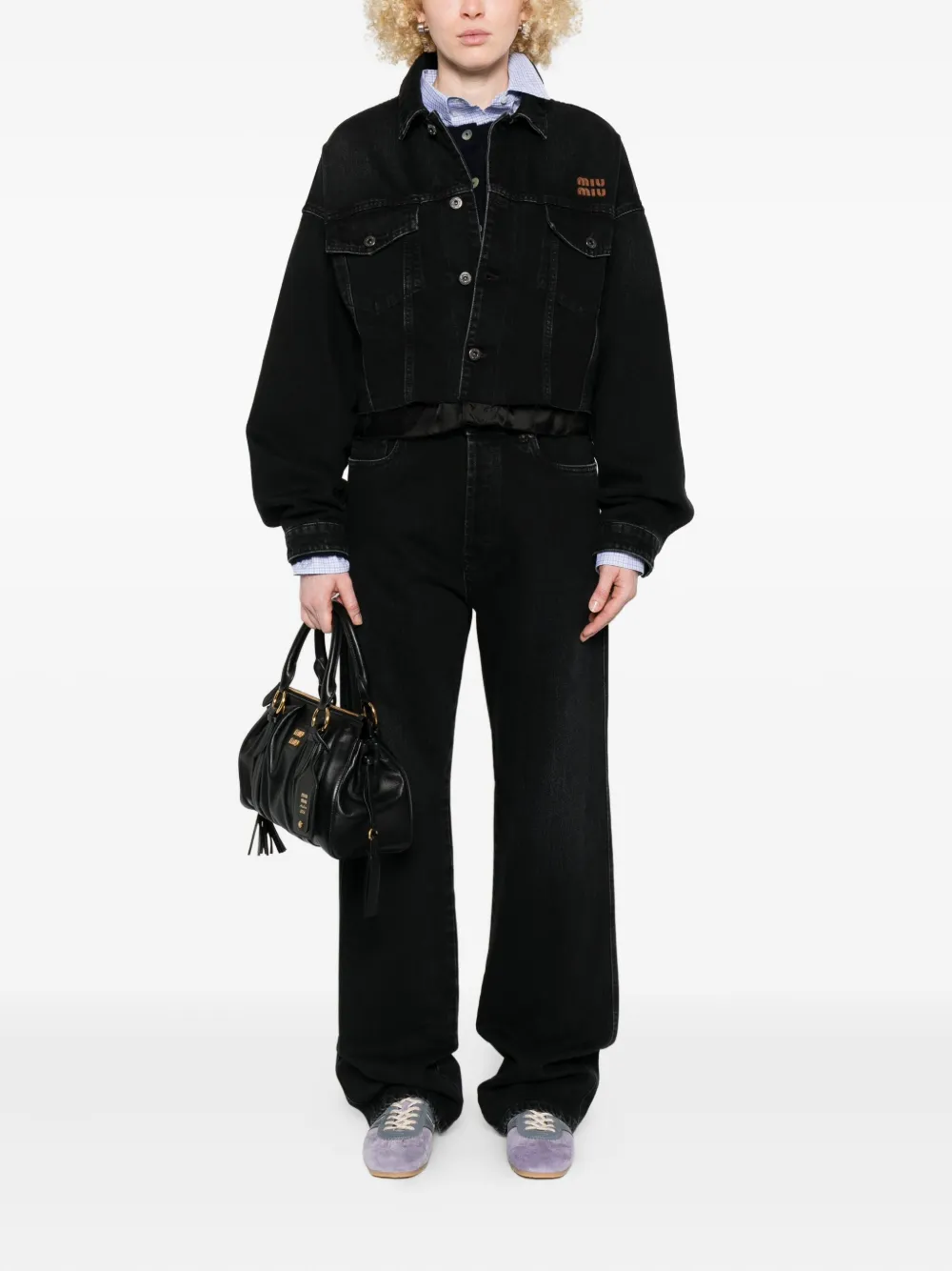 Miu Miu five-pocket jeans - Zwart