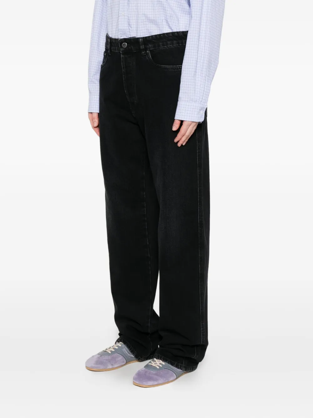 Miu Jeans met vijf zakken Zwart