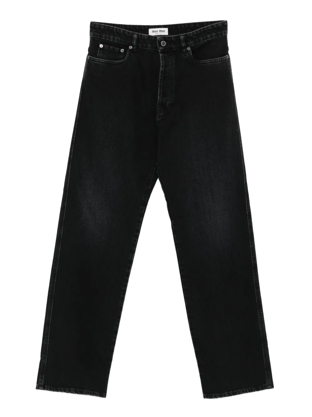 Miu Jeans met vijf zakken Zwart