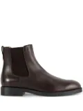 Tod's elastic-panel leather boots - Brown
