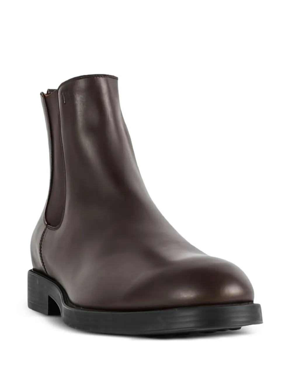 Tod's elastic-panel leather boots Brown