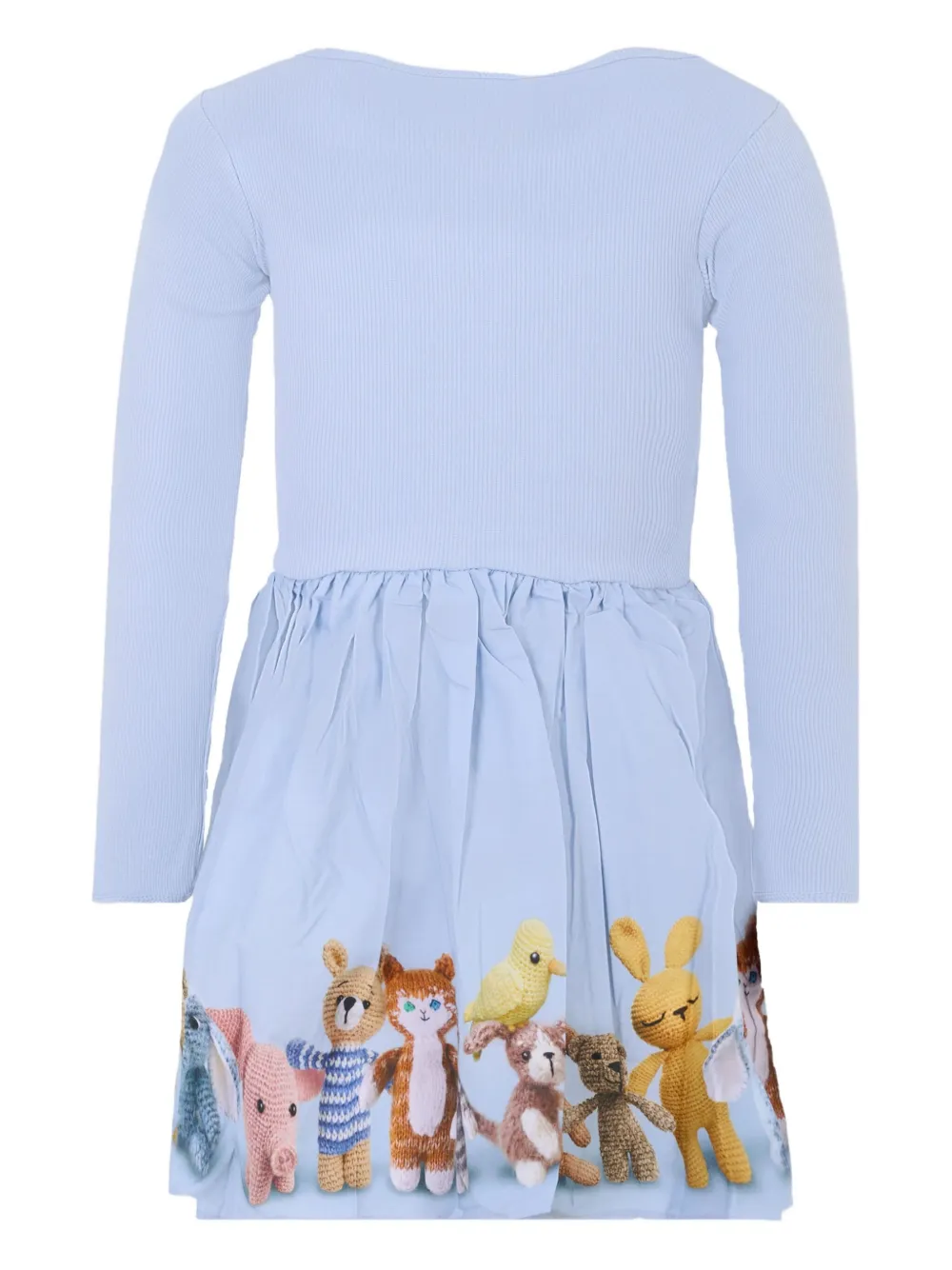 Molo Jurk met lange mouwen en speelgoed print Blauw