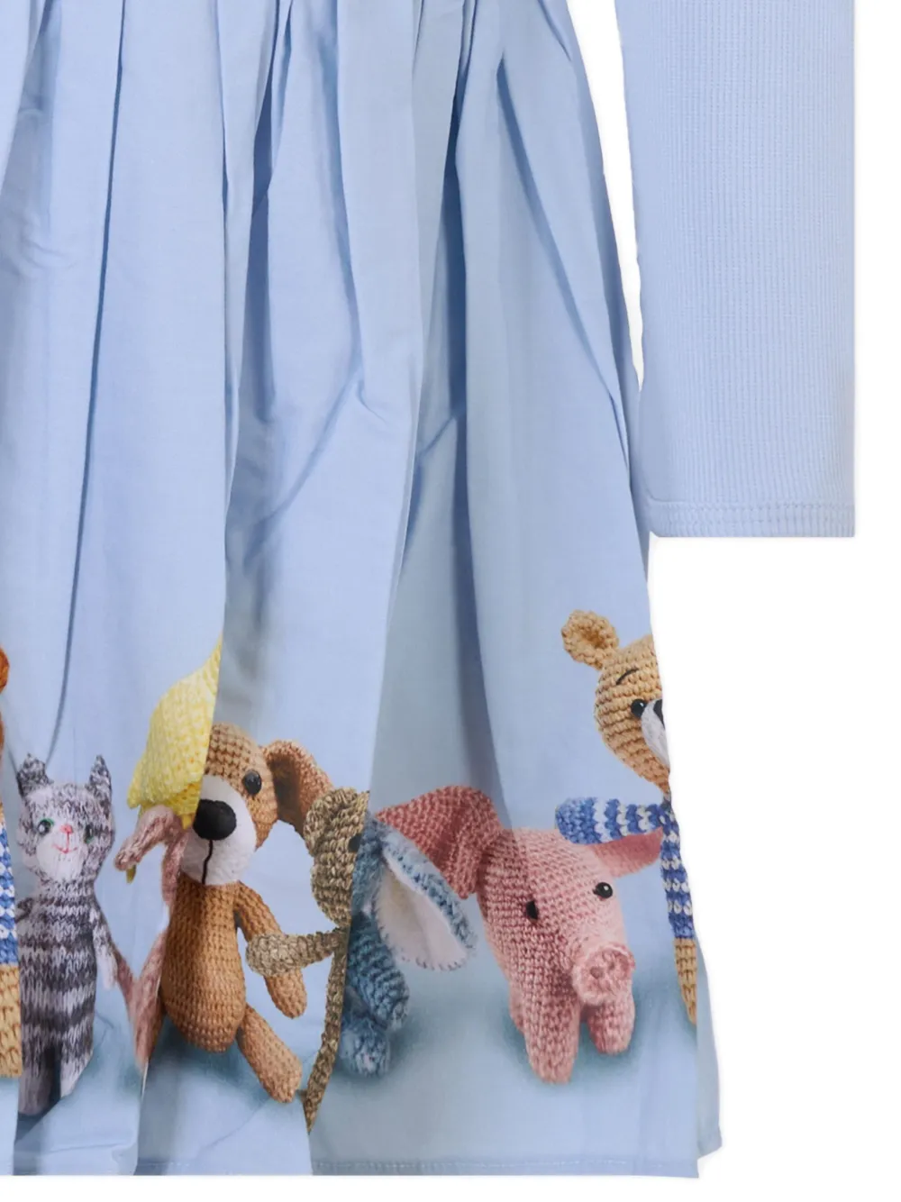 Molo Jurk met lange mouwen en speelgoed print Blauw