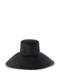 catarzi woven sun hat - Black