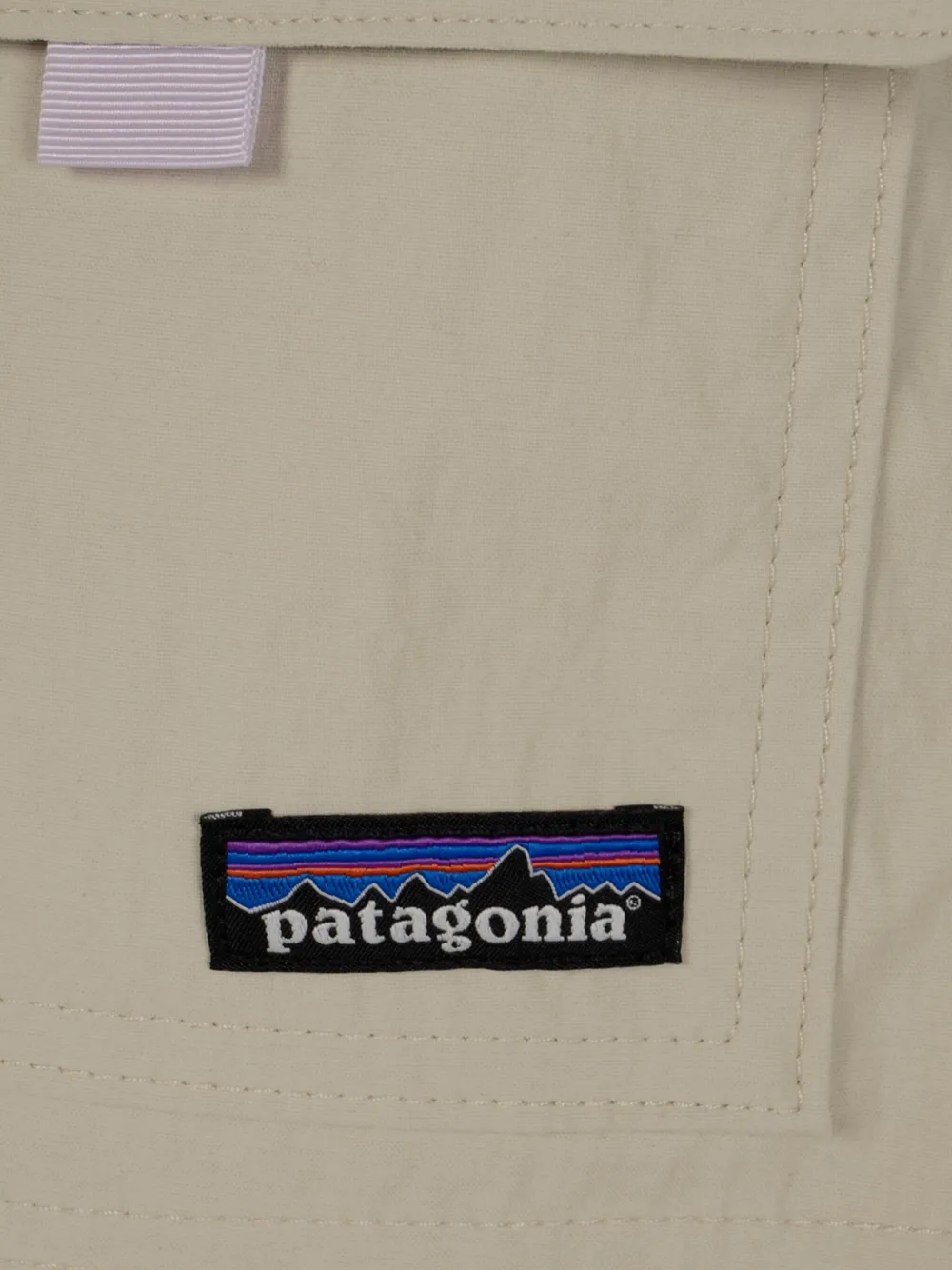 Patagonia cargo-pocket belted shorts Beige