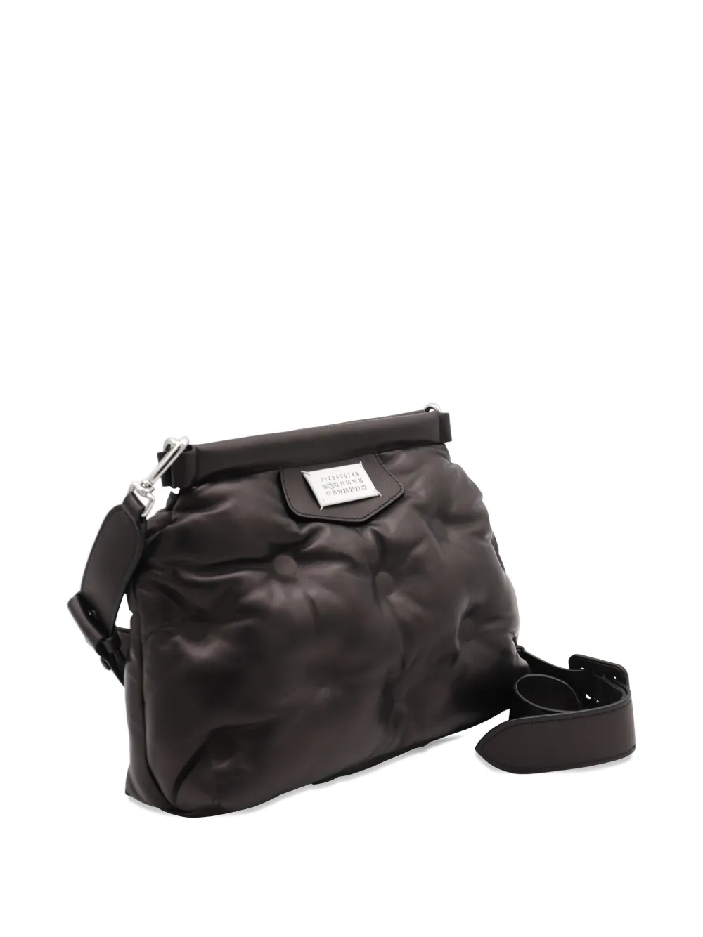 Maison Margiela quilted buckle cross body bag Zwart