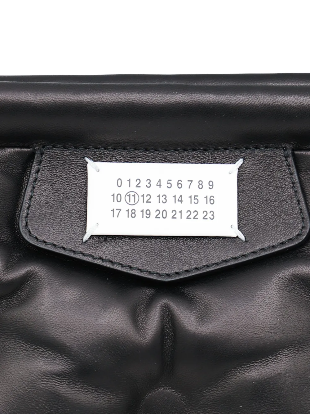 Maison Margiela quilted buckle cross body bag Zwart