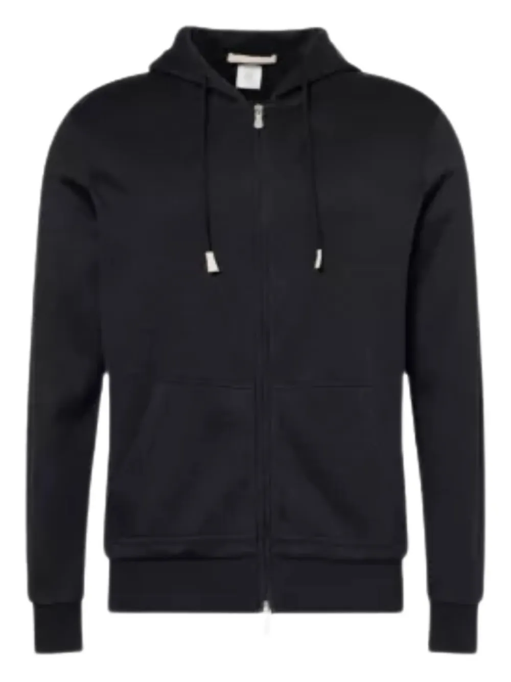 Eleventy zip-up drawstring hoodie | Black | Image 1