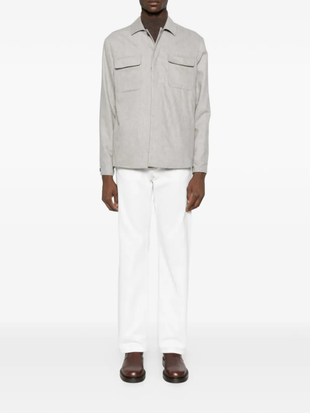 Eleventy flap-pocket overshirt | Shirt Jackets | Image 2