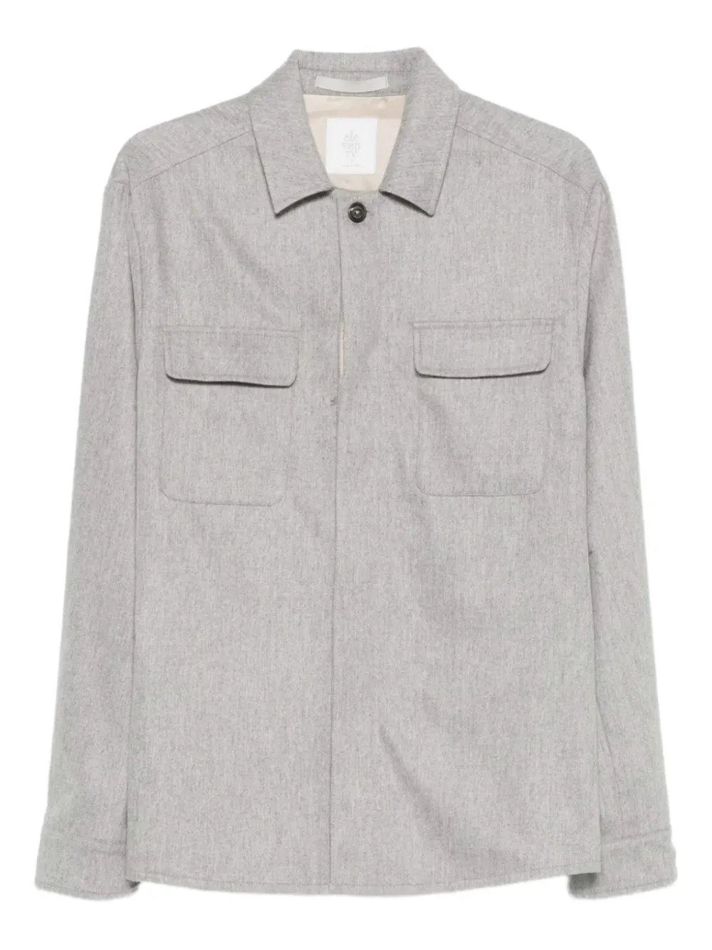 Eleventy flap-pocket overshirt - Grigio