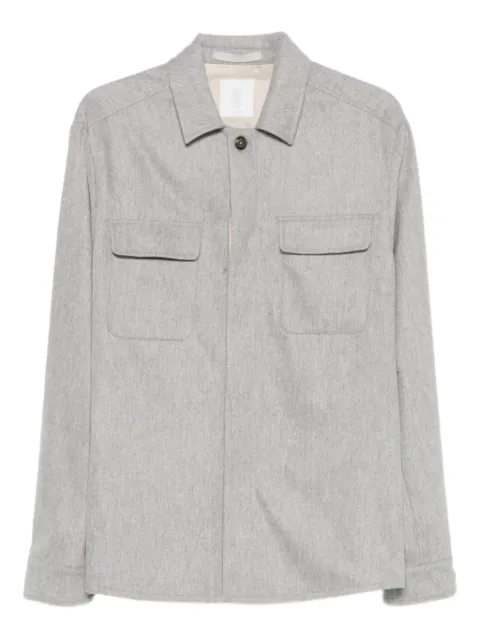 Eleventy flap-pocket overshirt