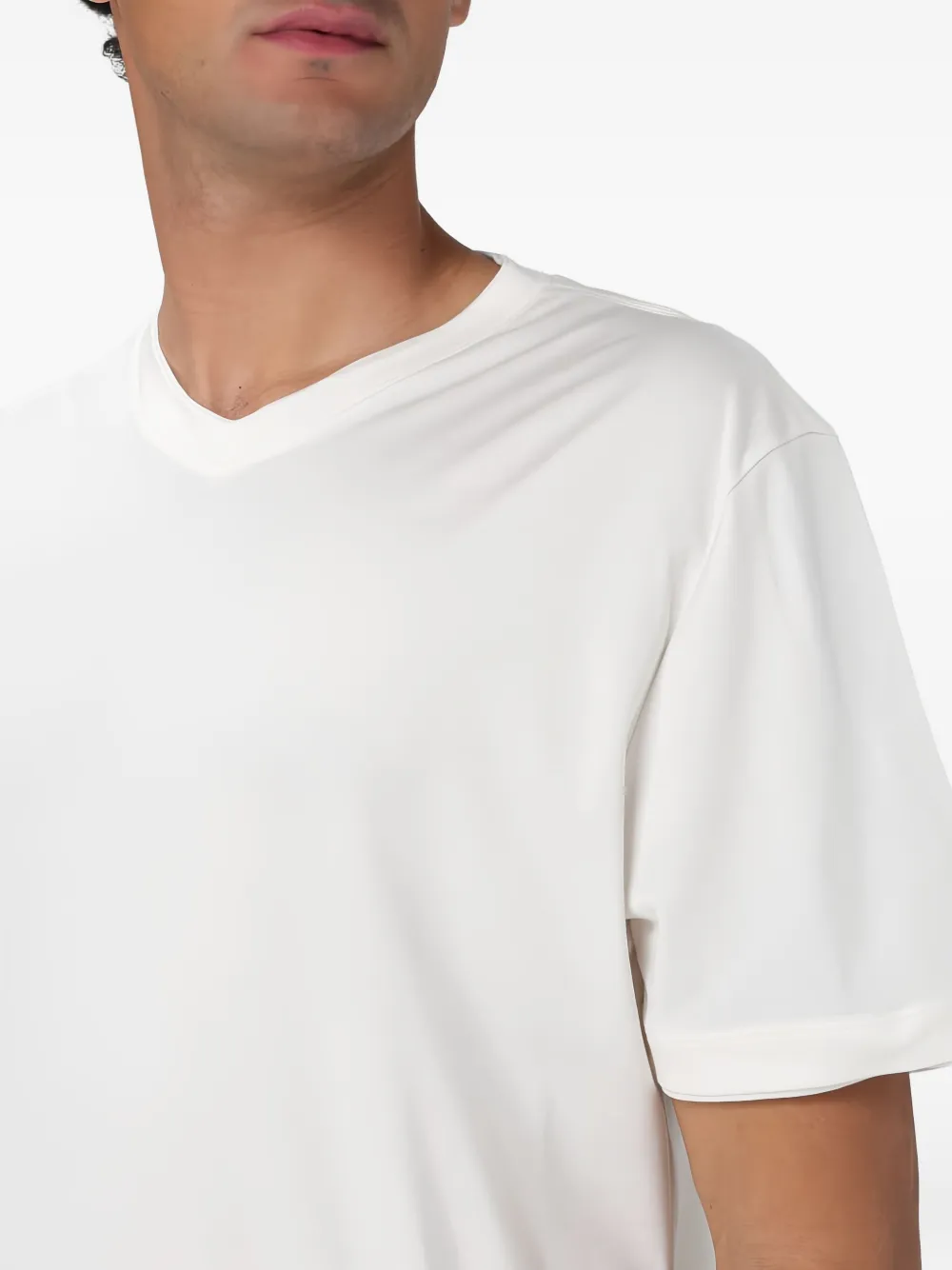 Eleventy T-shirt met V-hals Wit