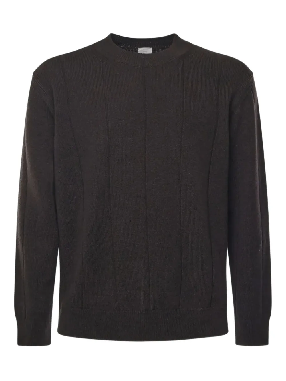 Eleventy crew-neck ribbed sweater - Marrone