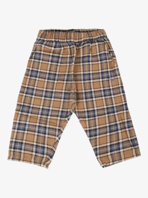 Molo checked-pattern elastic-waist trousers