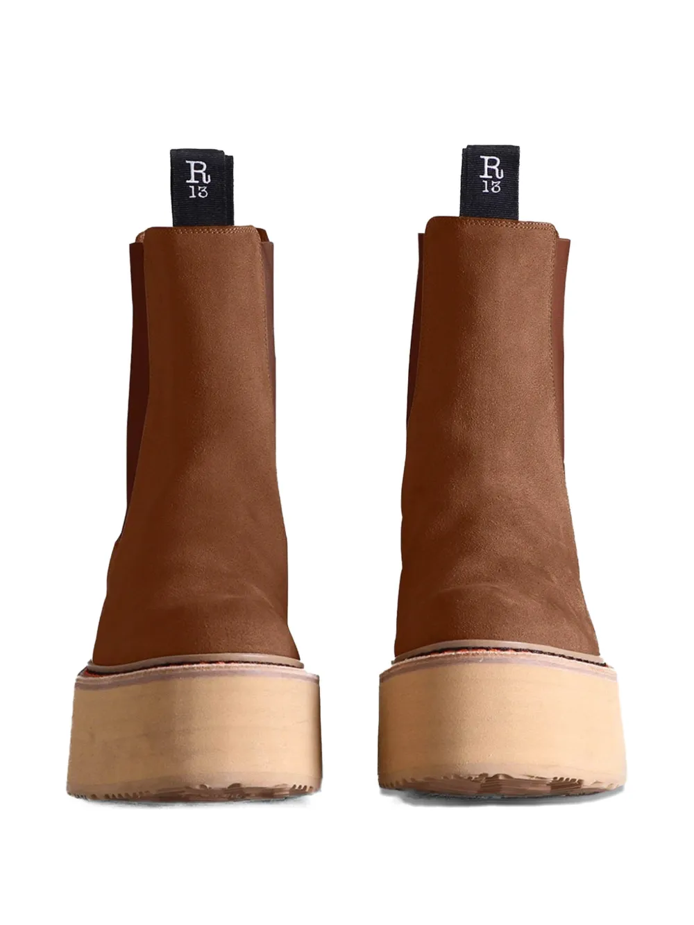 R13 Laarzen met ronde neus Bruin