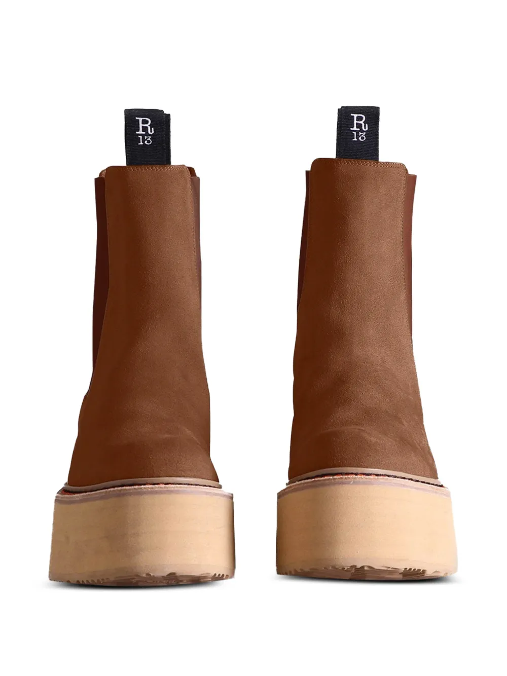 R13 Laarzen met ronde neus Bruin