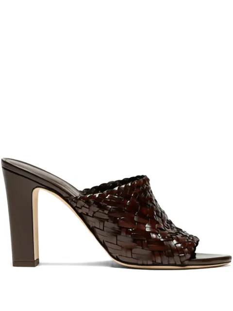 LUISA SPAGNOLI Umari woven-leather block-heel sandals