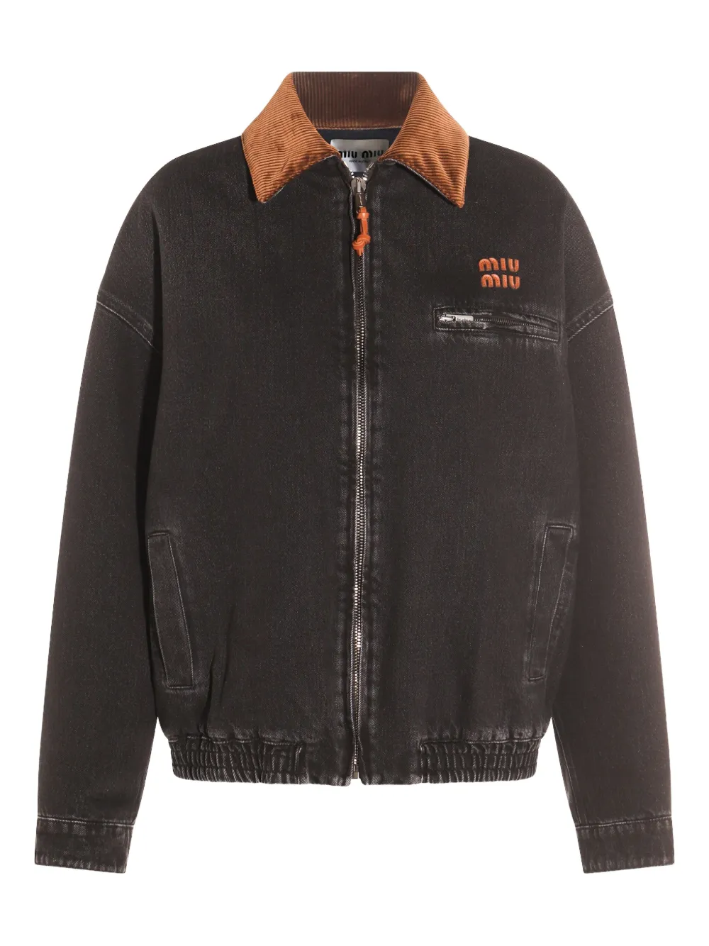 Miu Denim jack Zwart
