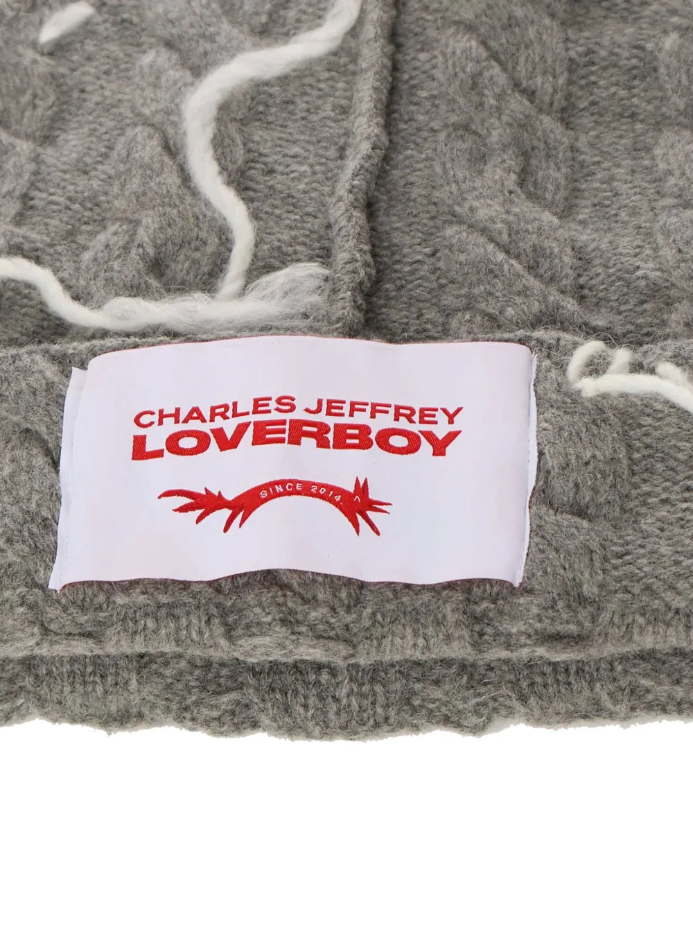 Charles Jeffrey Loverboy Logo-patch Beanie In Gray