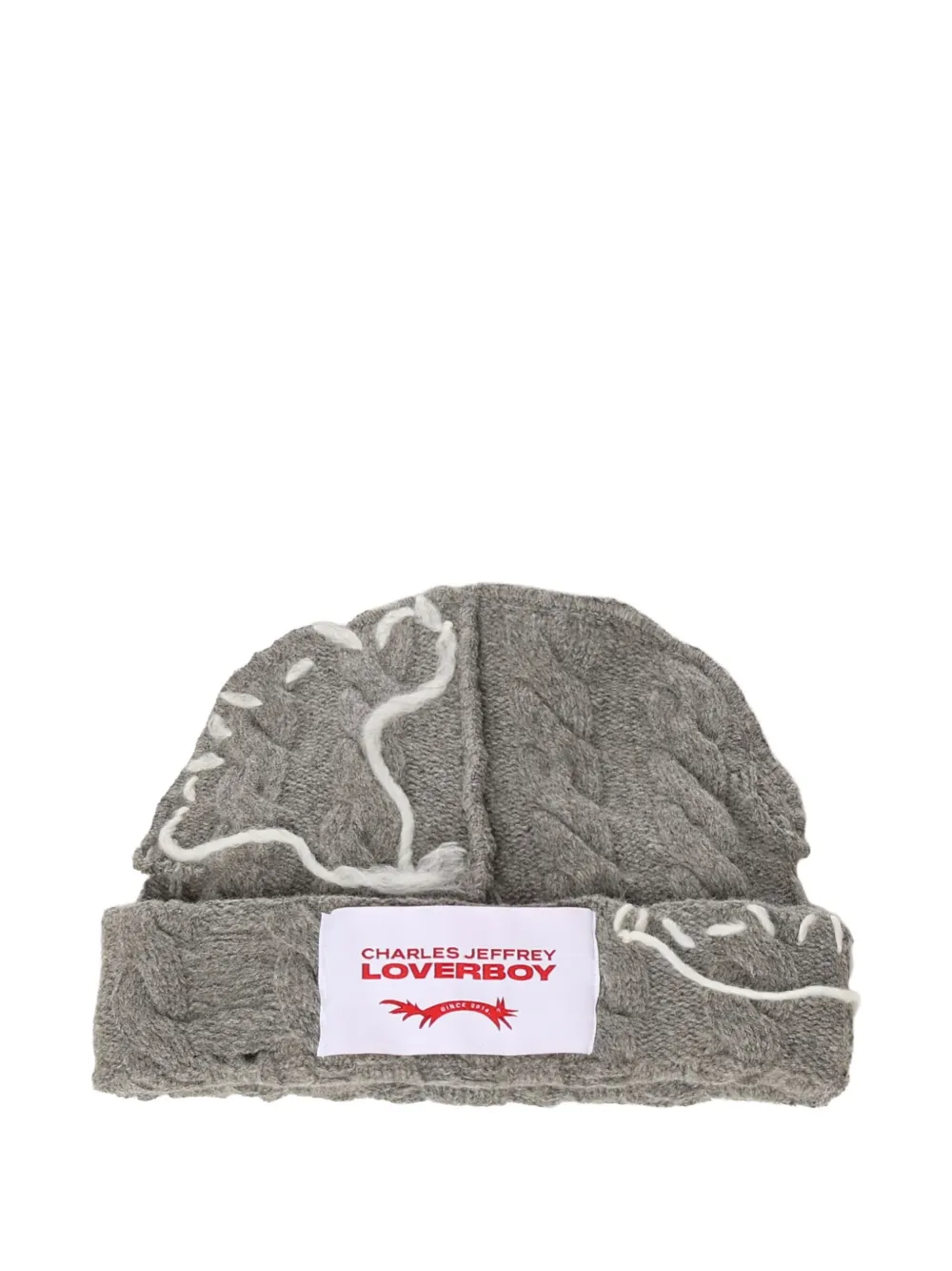 Charles Jeffrey Loverboy logo-patch beanie | Grey | Image 1