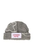 Charles Jeffrey Loverboy logo-patch beanie - Grey