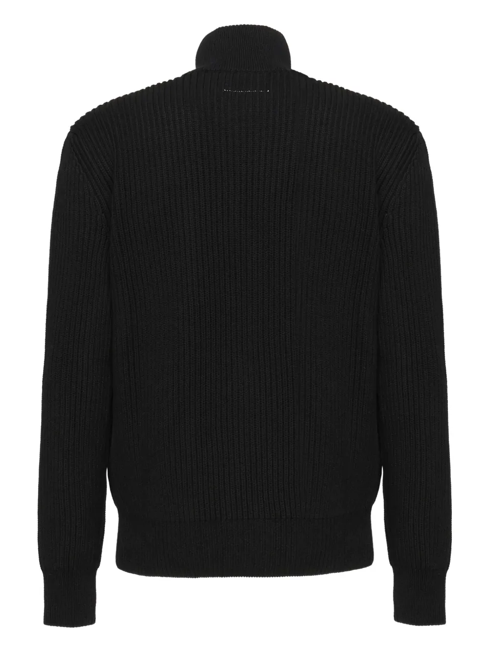 MM6 Maison Margiela X Salomon ribbed zip-up cardigan Zwart