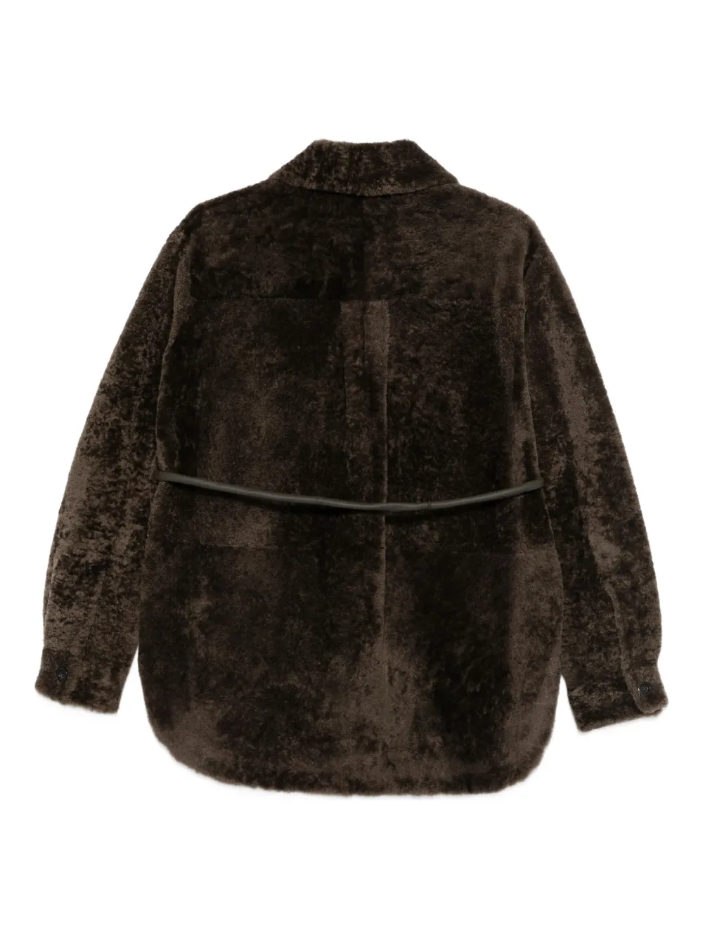 Blancha Lammy jack met ceintuur Bruin
