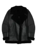 Blancha quilted shearling jacket - Black