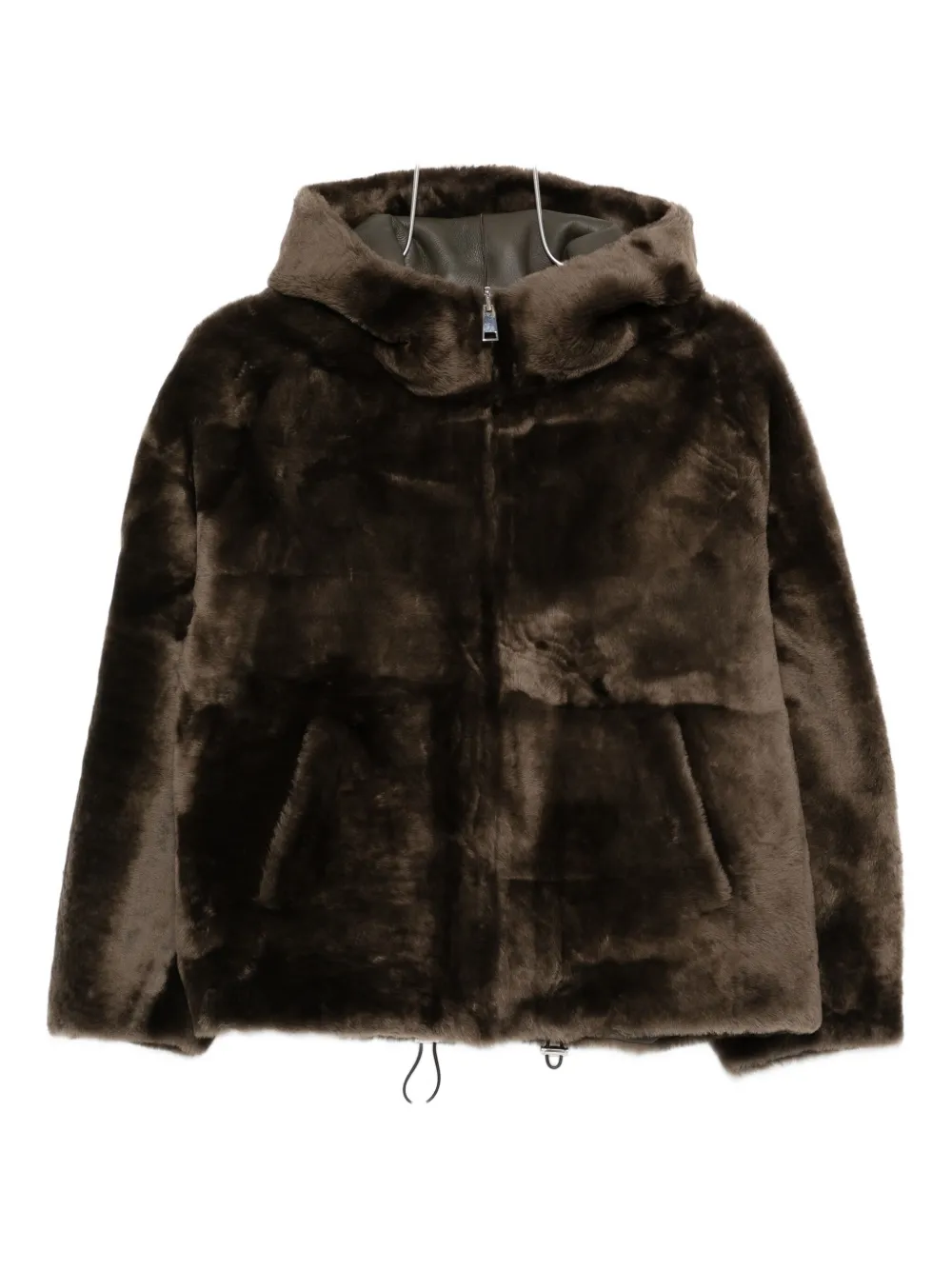 Blancha Shearling Jacket In Brown