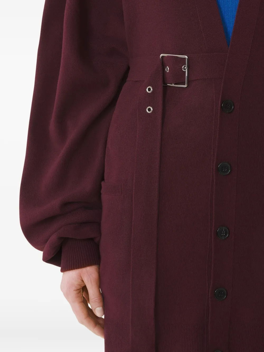 Lanvin Vest met ballonmouwen en ceintuur Rood