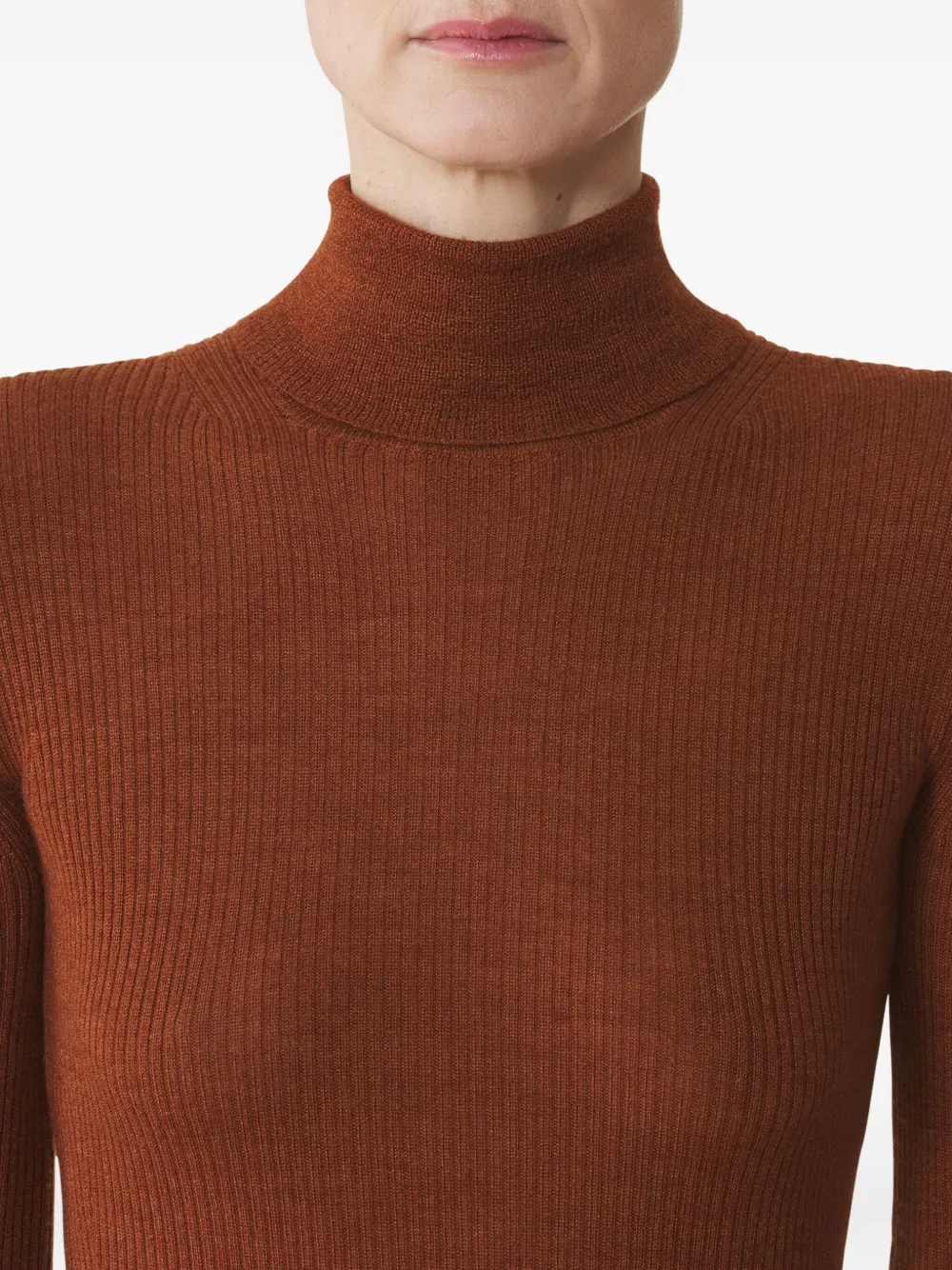 Lanvin Geribbelde coltrui Oranje