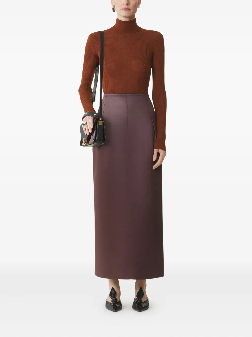 Lanvin Geribbelde coltrui Oranje