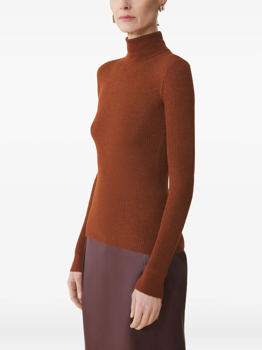 Lanvin Geribbelde coltrui Oranje