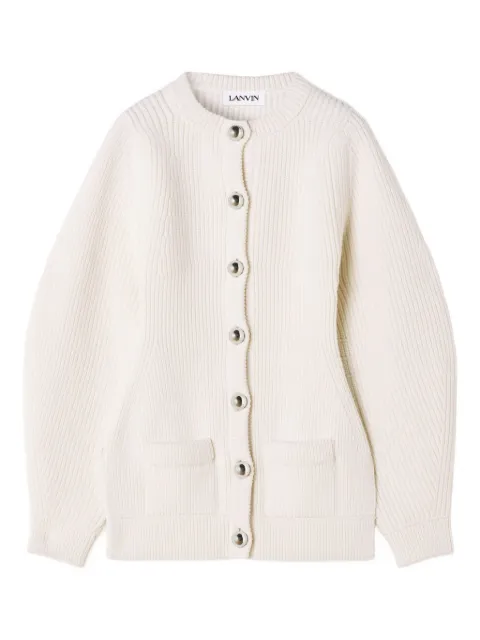 Lanvin ribbed button cardigan