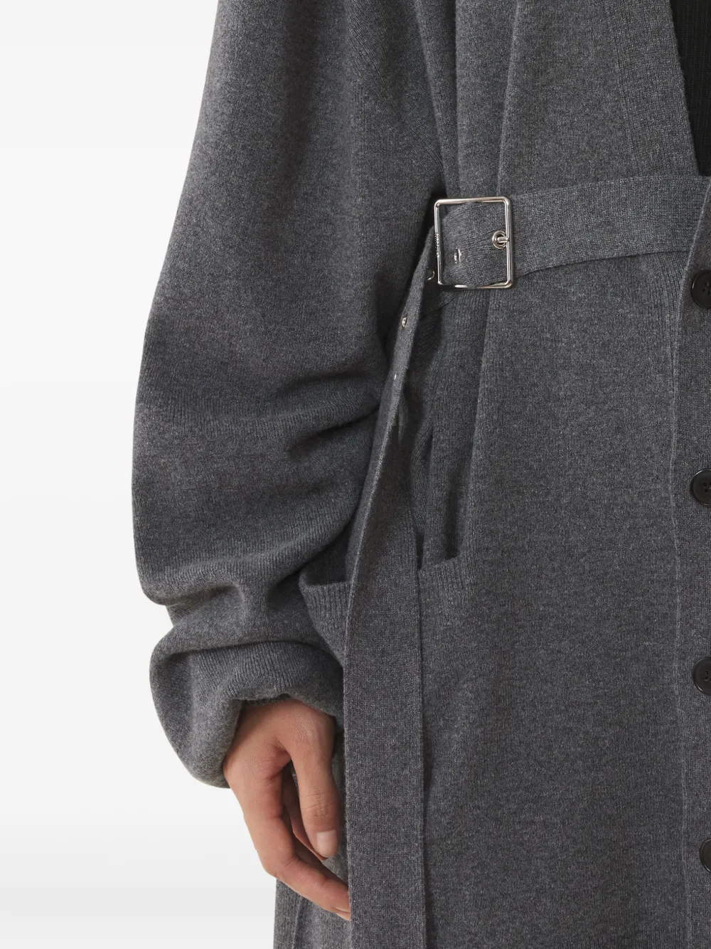 Lanvin Vest met ballonmouwen en ceintuur Grijs