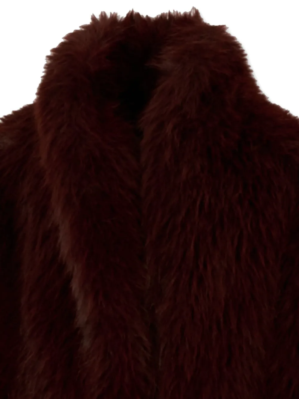 MSGM Kids shawl-collar long-sleeves coat Bruin