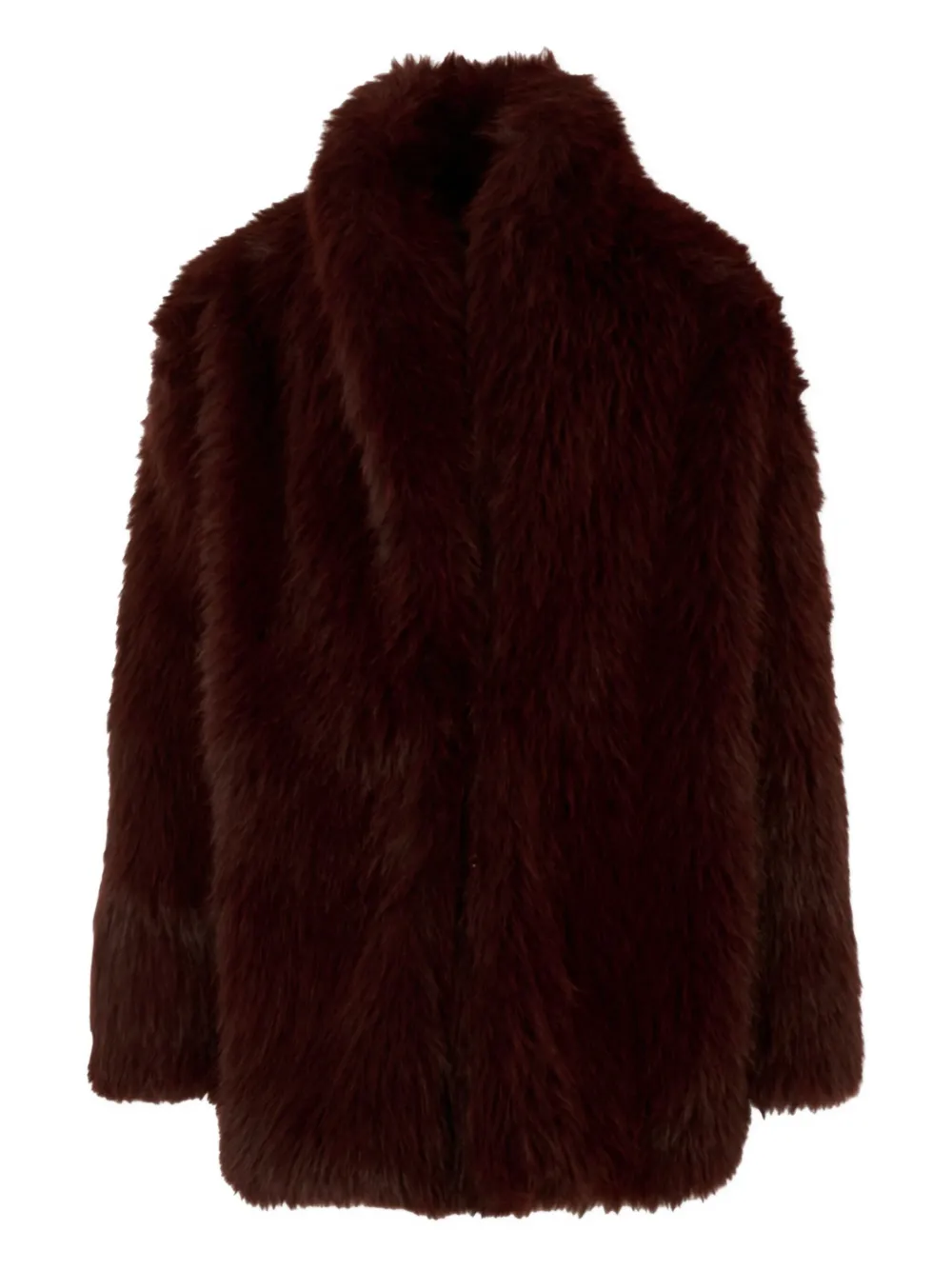 MSGM Kids shawl-collar long-sleeves coat Bruin