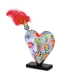Toms Drag heart feather ornament - Purple