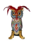 Toms Drag feather-owl decoration - Yellow