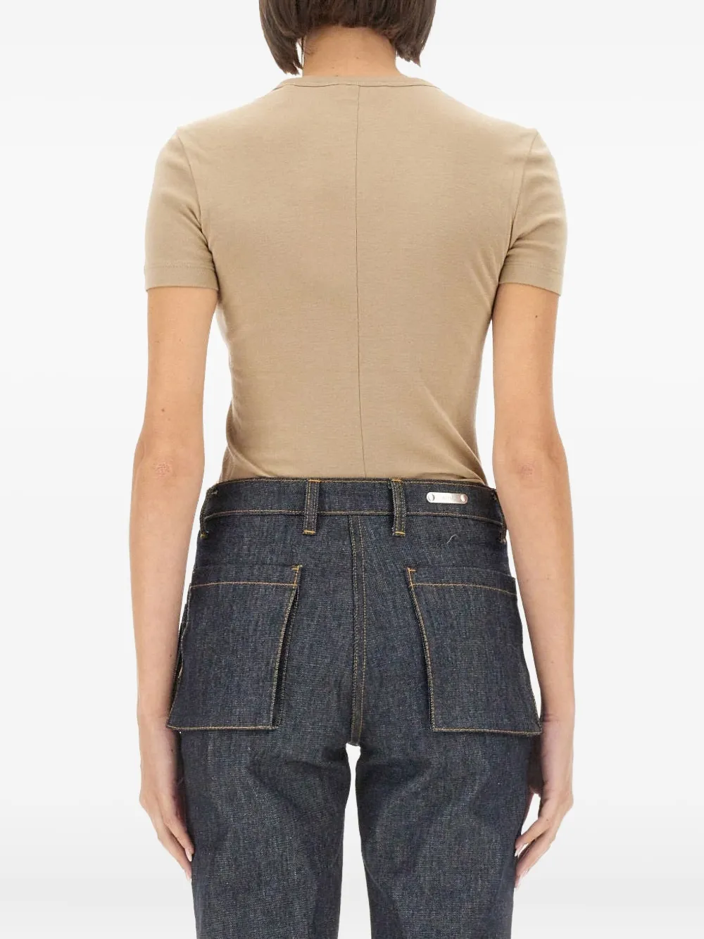 Helmut Lang T-shirt met korte mouwen Beige