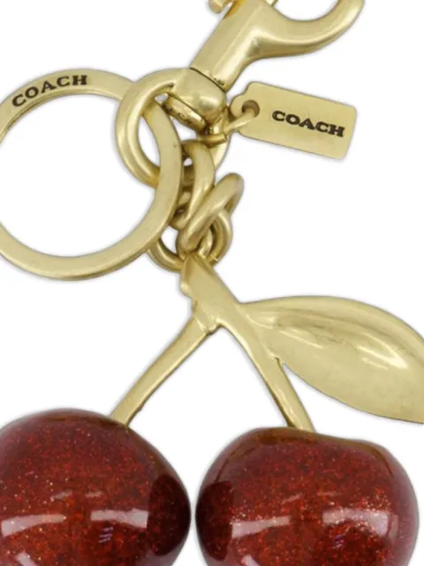 Coach Cherry glitter keyring